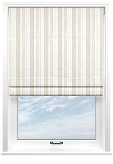 Shabby Chic by Rachel Ashwell Watercolour Stripe, Natural - Roman Blind